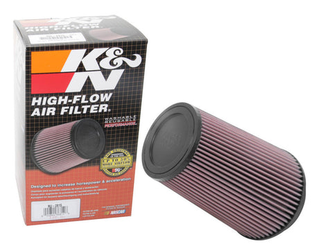 Universal Clamp-On Air Filter 5in FLG/6-1/2in B/4-3/8in T/8-3/4in H - View 5 | Dirty Garage