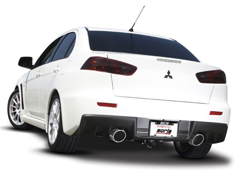 Borla 09-15 Mitsubishi Lancer Ralliart 2.0L 4cyl MT 6spd AWD Catback Exhaust - View 5 | Dirty Garage