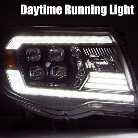 2005-2011 Tacoma Nova-Series LED Projector Black Headlights Activation Light DRL - View 5 | Dirty Garage