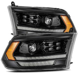 2009-2018 Ram HD Luxx-Series LED Projector Alpha-Black Headlights Sequential Signal Smoked DRL | Dirty Garage