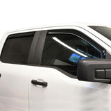 2015-2026 F-150 / Super Duty Super-Crew Wade In-Channel Smoke Wind Deflector 4-Piece - View 4 | Dirty Garage