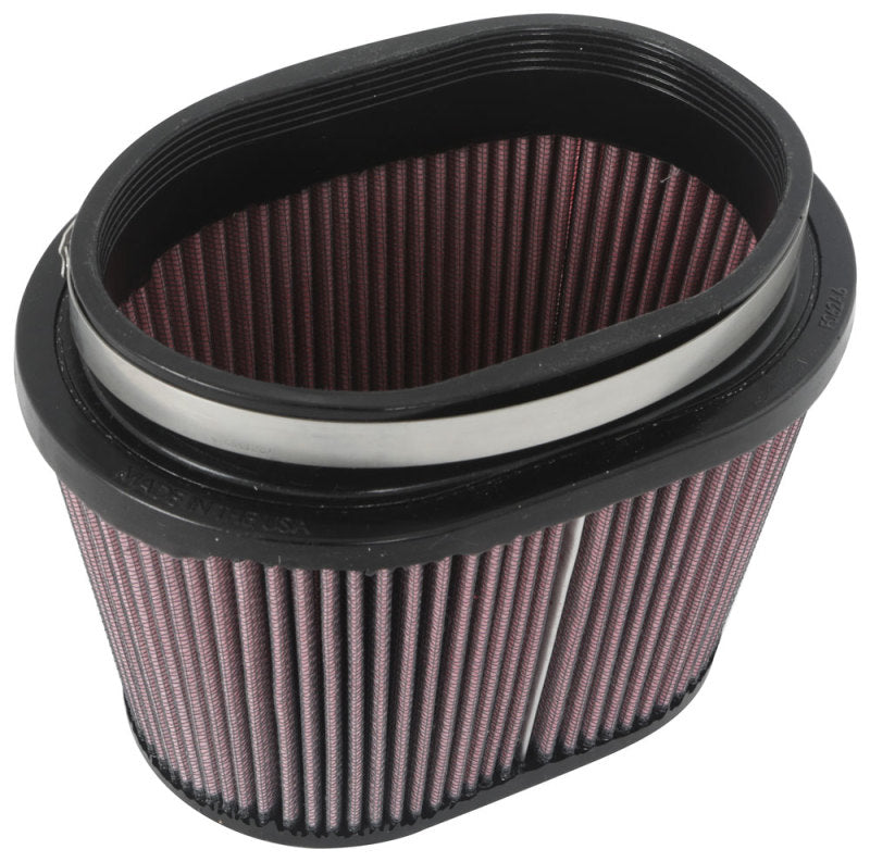 Universal Rubber Filter 6.25in x 4in Oval FLG/7.375in x 5.5in Base/6.25in x 4in Top/5in H - View 2 | Dirty Garage