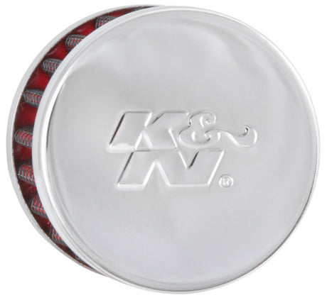 Universal Steel Base Chrome Top Crankcase Vent Filter 1/2in. Vent/2in. OD/1-1/2in. Height - View 4 | Dirty Garage