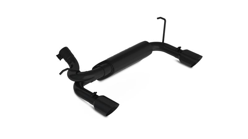 2007-2014 Wrangler Rubicon 3.6L 3.8L Axle-Back Dual Rear Exit Black Performance Exhaust System - View 5 | Dirty Garage