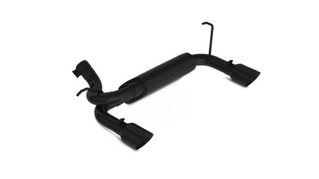2007-2014 Wrangler Rubicon 3.6L 3.8L Axle-Back Dual Rear Exit Black Performance Exhaust System - View 5 | Dirty Garage