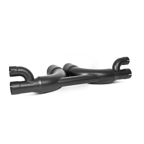 2014-2019 Porsche GT3 GT3RS 3" Center Muffler Bypass 4" Tips Black Coated - View 9 | Dirty Garage