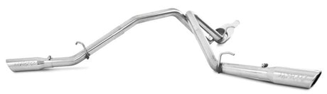 Chevy 1500 Silverado Sierra 4.3L 5.3L Dual Split Side T409 3" Cat Back Exhaust - View 4 | Dirty Garage
