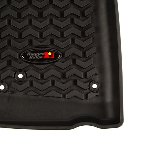 Rugged Ridge Floor Liner Front Black 2007-2018 Jeep Wrangler Unlimited JK 4 Dr - View 9 | Dirty Garage
