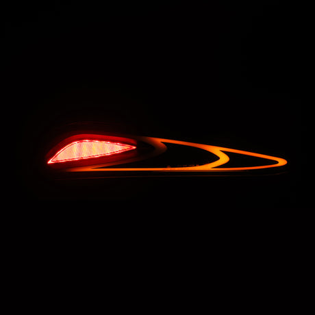2020-2024 Supra Luxx-Series FT-1 Style LED Tail Lights Black - View 8 | Dirty Garage