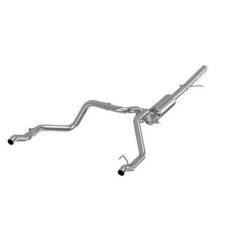 2019 GM 2.5" Cat Back Dual Rear Exit Aluminized - View 3 | Dirty Garage