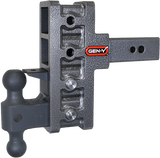 Gen-Y Mega Duty 2.5in Shank 6in Offset Drop 32K Hitch w/GH-0161 Dual-Ball/GH-0162 Pintle Lock - View 2 | Dirty Garage