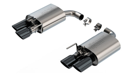 Borla 2024 Ford Mustang GT 5.0L V8 w/ Active Exhaust S-Type Axle-Back Exhaust System - Black Chrome | Dirty Garage