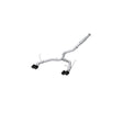 2022-2026 WRX 3" Cat Back Dual Split Rear Quad Carbon Fiber Tips Race Profile Exhaust | Dirty Garage