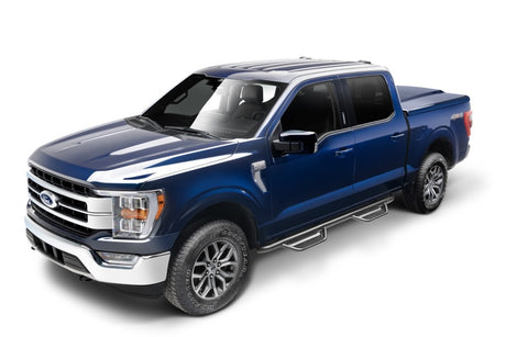 2015-2017 F-150 SuperCrew Black 3" Podium Cab Length Steps - View 4 | Dirty Garage