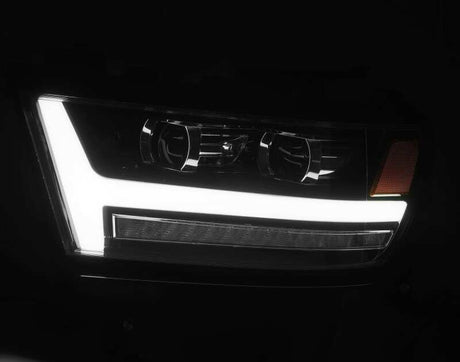 2019-2022 Ram 1500 Pro-Series Projector Headlight Plank Style Black Active Light Sequential Signal DRL - View 5 | Dirty Garage
