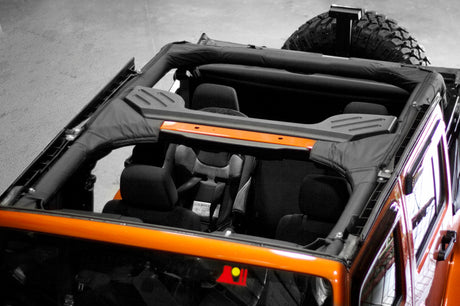 Rugged Ridge Roll Bar Cover Vinyl 07-18 Jeep Wrangler Unlimited JK - View 2 | Dirty Garage