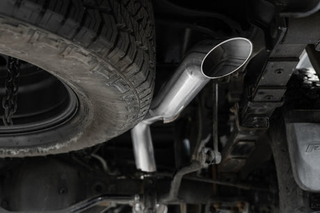 2022-2023 Frontier 3.8L 3" Cat Back Turndown Exit Street Profile Aluminized Steel - View 3 | Dirty Garage