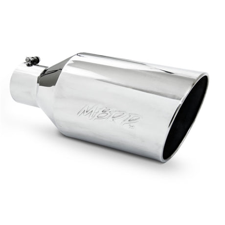 Universal Tip 8" OD Rolled End 4" Inlet 18" Length T304 - View 4 | Dirty Garage
