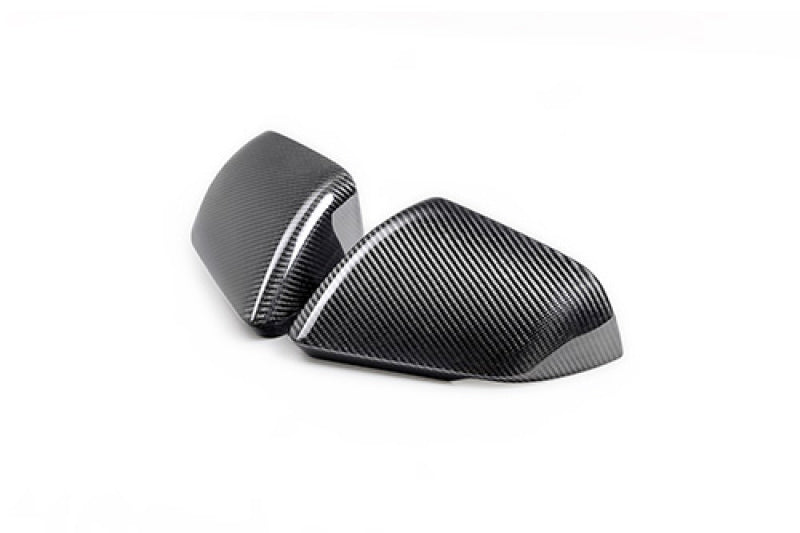 Ford Racing 2024-2025 Mustang (w/Integrated Turn Signals) Carbon Fiber Mirror Skull Caps - Gloss | Dirty Garage