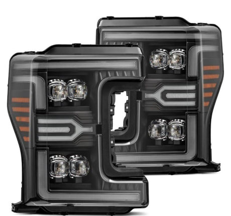 2017-2019 F-150 & Super Duty Nova-Series LED Projector Headlights Black Sequential Signal Switchback DRL | Dirty Garage