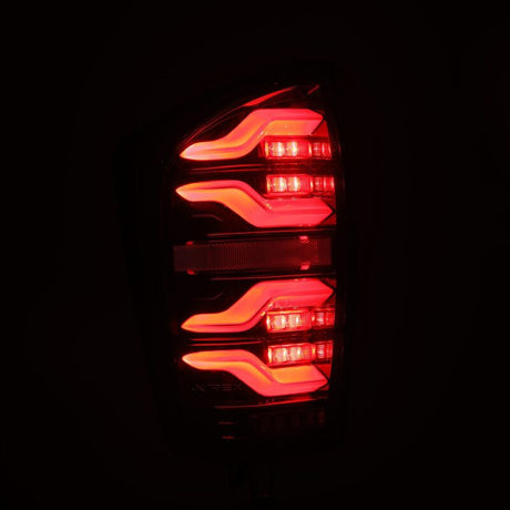 2016-2023 Tacoma Luxx-Series LED Tail Lights Alpha Black with Activation Light Sequential Signal - View 5 | Dirty Garage