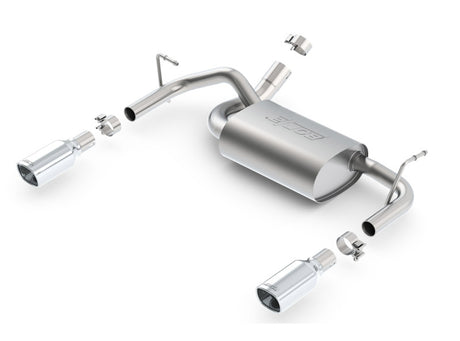 Borla 12-16 Jeep Wrangler 3.6L AT/MT 4WD Single Split Rr Exit Touring Exhaust (rear section only) - View 4 | Dirty Garage