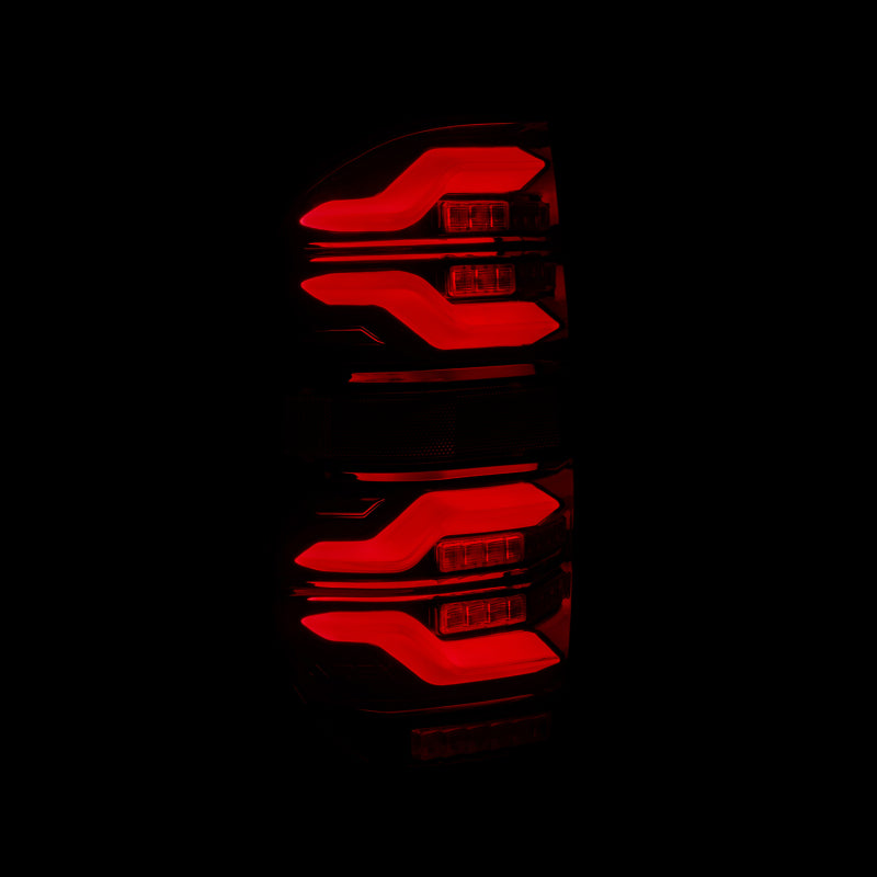 2014-2021 Tundra Luxx-Series LED Tail Lights Black Red with Activation Light Sequential Signal - View 5 | Dirty Garage