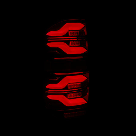 2014-2021 Tundra Luxx-Series LED Tail Lights Black Red with Activation Light Sequential Signal - View 5 | Dirty Garage