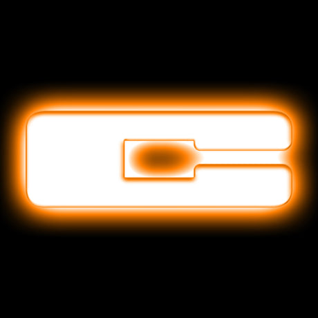 Universal Illuminated C Letter LED w/ Matte White Surface Finish - View 2 | Dirty Garage
