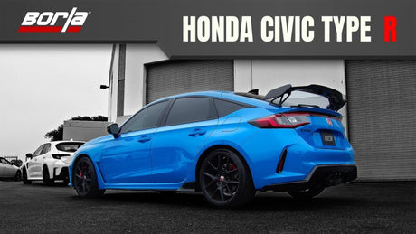 Borla 2023 Honda Civic Type R MT ATAK Catback Exhaust w/ 4in Ceramic Black Tips - View 2 | Dirty Garage