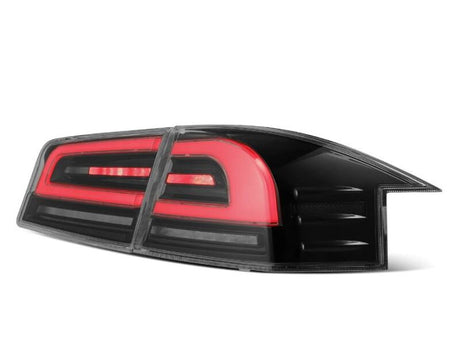 2012-2021 Model S Luxx-Series LED Tail Lights Black Red | Dirty Garage