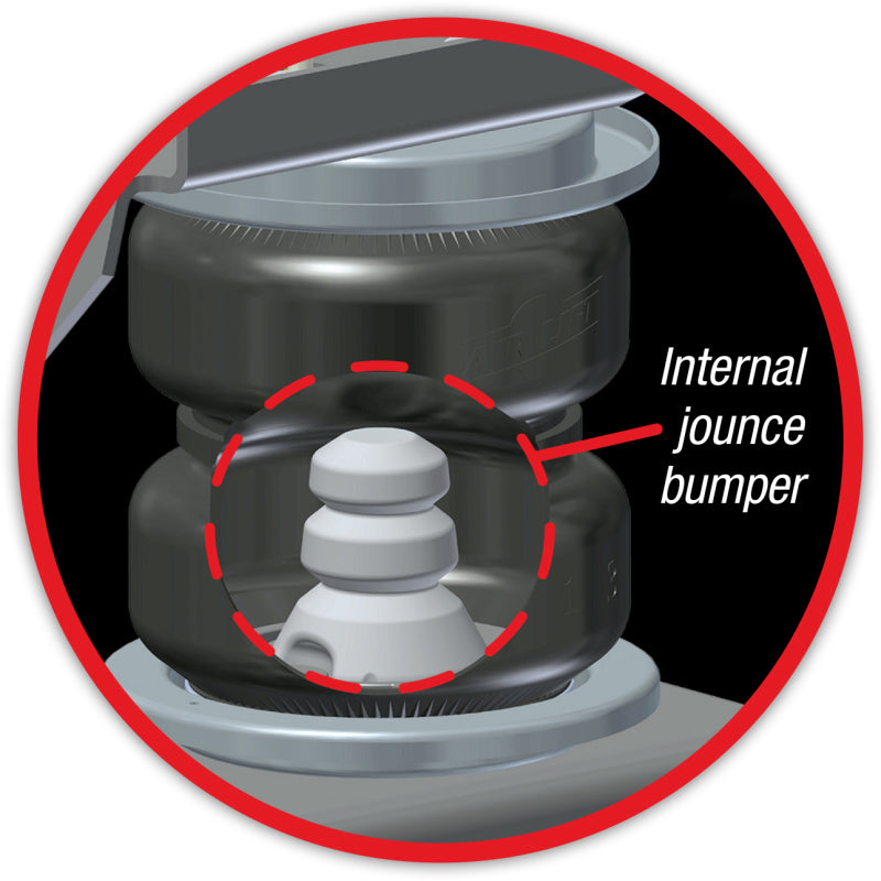 Universal Replacement Air Spring Loadlifter 5000 Ultimate Bellows Type w internal Jounce Bumper - View 7 | Dirty Garage