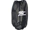 Universal 6.625in Base ID/5.25in Top ID/9.5in H Round Tapered Black Drycharger Air Filter Wrap - View 2 | Dirty Garage