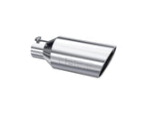 Universal 7" OD Rolled End 4" Inlet 18" Length Tip Single - View 4 | Dirty Garage