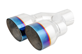 Universal Burnt End Tip 2.5" ID Dual 4" OD 9.55 Length Single Wall 304 Stainless Steel Pass Side - View 6 | Dirty Garage