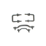 Rugged Ridge Windshield Tie Down Kit Black 55-95 Jeep CJ / Jeep Wrangler - View 2 | Dirty Garage