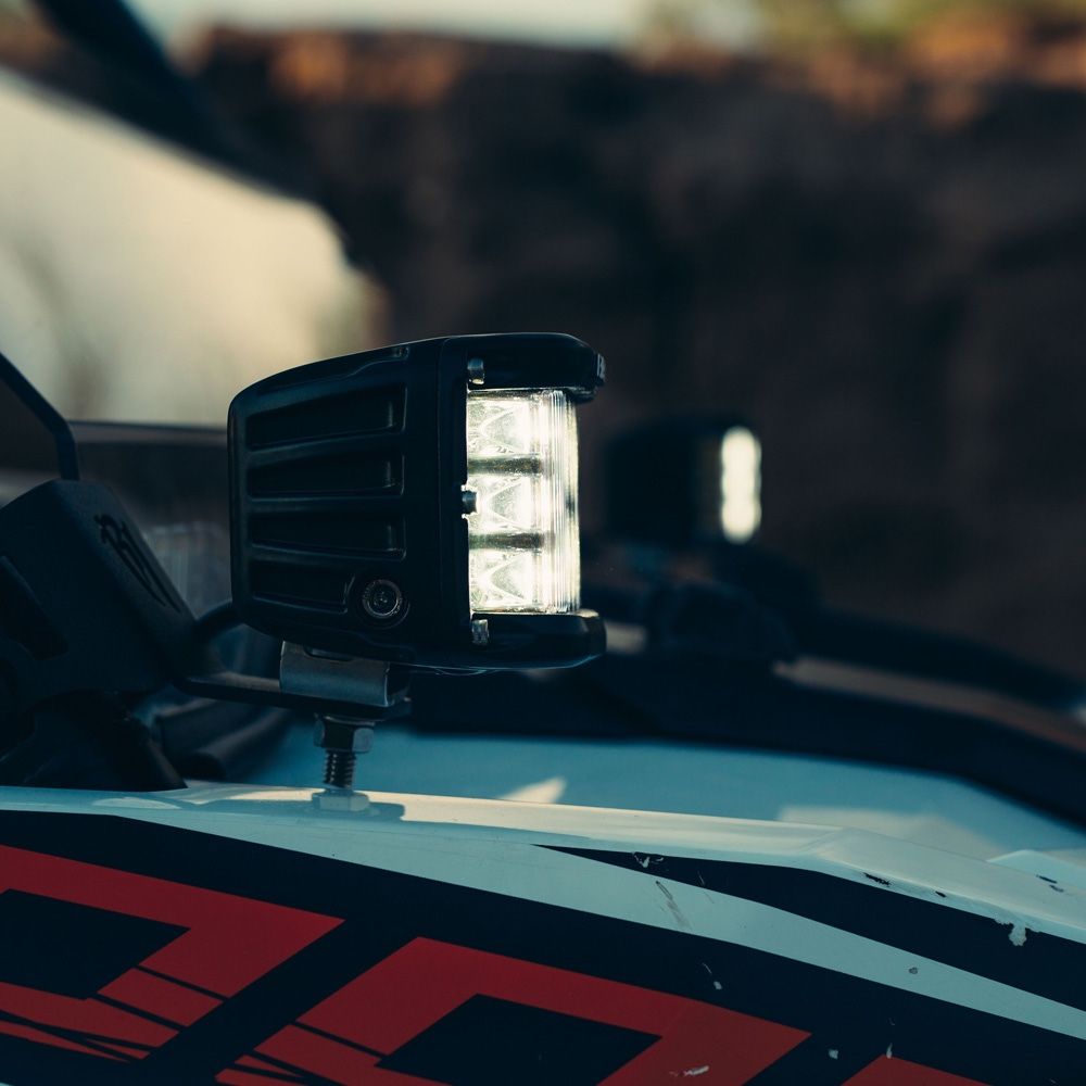 Universal D-SS Pro Driving Beam Pod Light Pair - View 3 | Dirty Garage