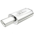 Universal Muffler w/ Tip Mag Stainless Steel 14x5x8 2.25" 4" | Dirty Garage
