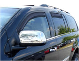 2007-2010 Chrysler Aspen Front and Rear Window Deflectors Smoke 4-Piece - View 6 | Dirty Garage