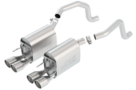 Borla 09-12 Corvette Coupe/Conv 6.2L 8cyl 6spd RWD inS-Type IIin Exhaust (rear section only) - View 3 | Dirty Garage