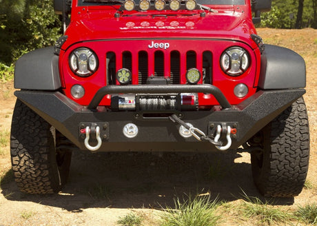 Rugged Ridge Spartan Front Bumper HCE W/Overrider 07-18 Jeep Wrangler JK - View 7 | Dirty Garage