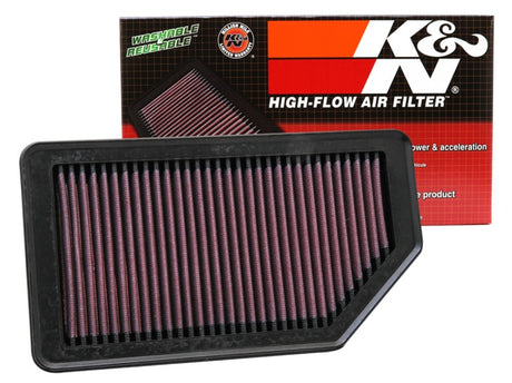 2017-2019 Replacement Air Filter 10.625in O/S Length x 5.75in O/S Width x 1in Height - View 14 | Dirty Garage