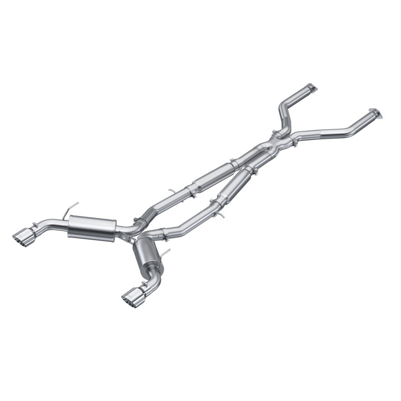 2016-2022 Infiniti Q50 3.0L 3" Cat-Back Dual Split Rear Street Version T304 | Dirty Garage
