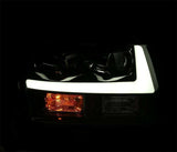 2007-2014 GM SUV Luxx-Series LED Projector Black Headlights DRL Sequential - View 4 | Dirty Garage