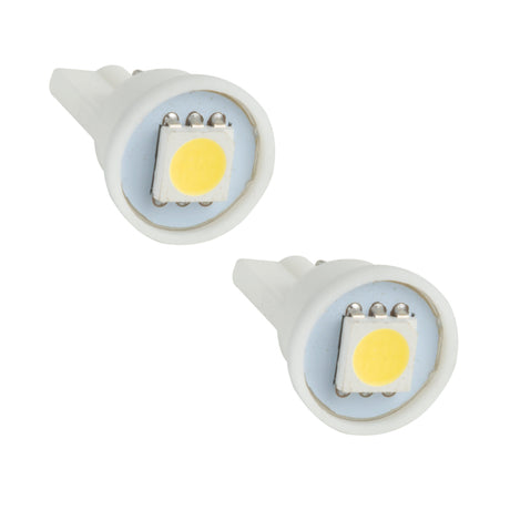 Universal T10 1 LED 3-Chip SMD Bulbs Pair Cool White - View 2 | Dirty Garage