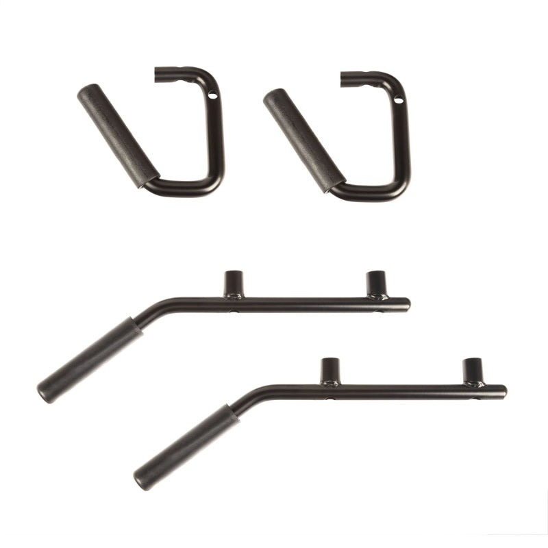 Rugged Ridge Steel Grab Handles F/R Kit Black 07-18 Jeep Wrangler JK/JKU - View 2 | Dirty Garage