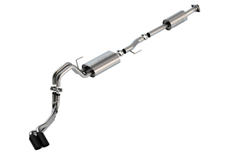 Borla F-150 2021 2.7L/3.5L 4dr CC SB EC STB Lar/KingR/Plnm/LTD 3/2.25 DSE CB Touring BLK CHR Tips | Dirty Garage