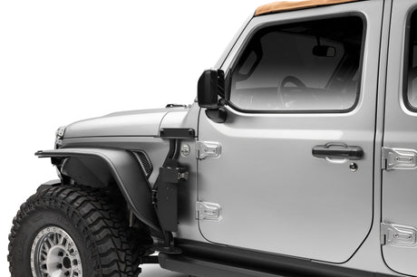 Go Rhino 18-24 Jeep Wrangler JL/JLU/JT Front Fender Jack Mount for Hi-Lift Jack - Tex. Blk - View 7 | Dirty Garage