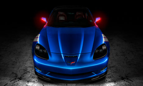 2005-2013 Corvette C6 Concept Series Unpainted Side Mirror Lights - View 2 | Dirty Garage