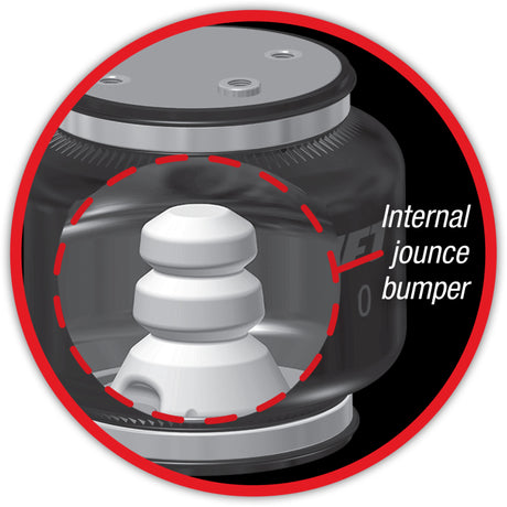 Universal Replacement Air Spring Loadlifter 5000 Ultimate Bellows Type w Internal Jounce Bumper - View 8 | Dirty Garage